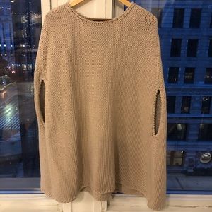 FLASH SALE: Ultra Oversized Camel Knit Poncho